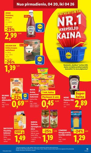 LIDL maisto akcijų leidinys nuo balandžio 20 d.