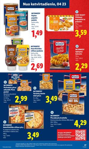 LIDL maisto akcijų leidinys nuo balandžio 20 d.