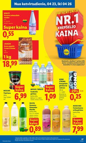 LIDL maisto akcijų leidinys nuo balandžio 20 d.