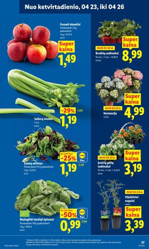 LIDL maisto akcijų leidinys nuo balandžio 20 d.