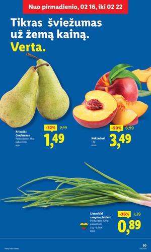 LIDL maisto akcijų leidinys nuo vasario 16 d.
