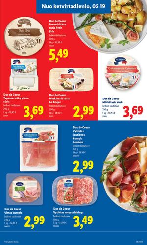 LIDL maisto akcijų leidinys nuo vasario 16 d.