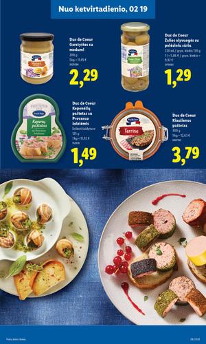 LIDL maisto akcijų leidinys nuo vasario 16 d.