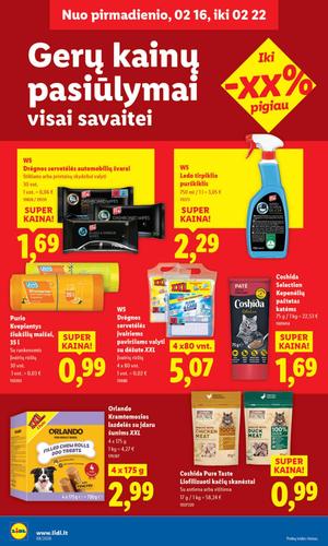 LIDL maisto akcijų leidinys nuo vasario 16 d.