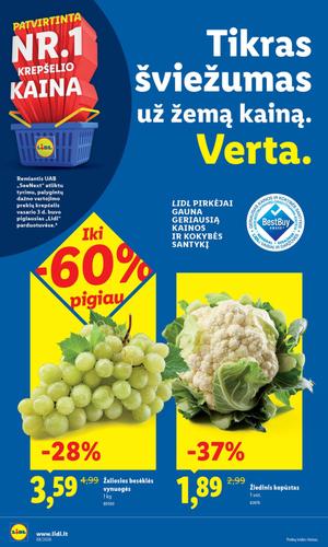 LIDL maisto akcijų leidinys nuo vasario 16 d.