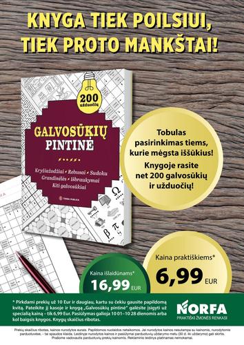 NORFA akcijų leidinys Nr. 20 nuo spalio 1 d.