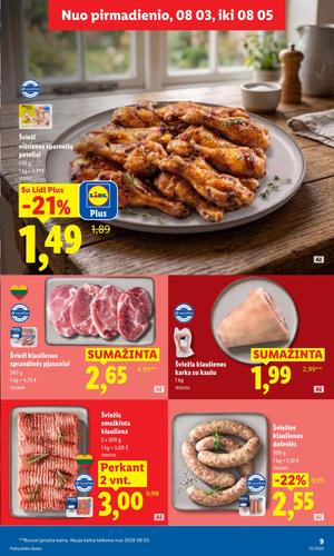 LIDL maisto akcijų leidinys nuo rugpjūčio 3 d.