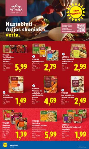 LIDL maisto akcijų leidinys nuo rugpjūčio 3 d.