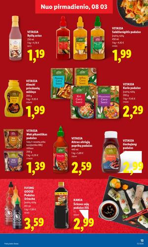 LIDL maisto akcijų leidinys nuo rugpjūčio 3 d.