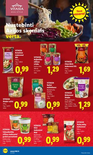LIDL maisto akcijų leidinys nuo rugpjūčio 3 d.