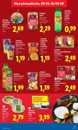 LIDL maisto akcijų leidinys nuo rugpjūčio 3 d.