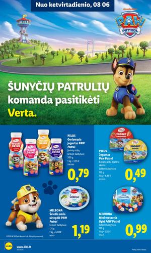 LIDL maisto akcijų leidinys nuo rugpjūčio 3 d.