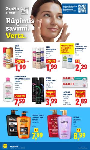 LIDL maisto akcijų leidinys nuo rugpjūčio 3 d.