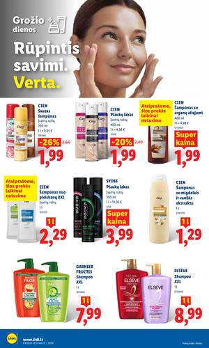 LIDL maisto akcijų leidinys nuo rugpjūčio 3 d.
