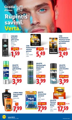 LIDL maisto akcijų leidinys nuo rugpjūčio 3 d.