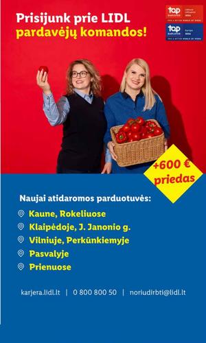 LIDL maisto akcijų leidinys nuo rugpjūčio 3 d.
