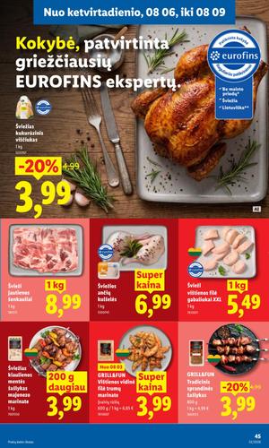 LIDL maisto akcijų leidinys nuo rugpjūčio 3 d.