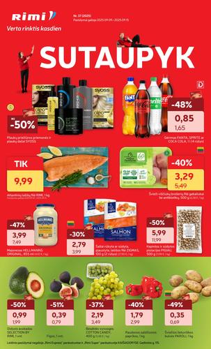 RIMI akcijų leidinys Nr. 37 nuo rugsėjo 9 d.