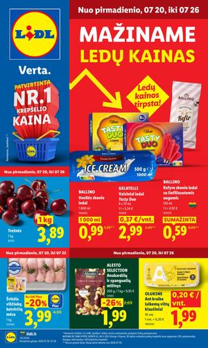 LIDL maisto akcijų leidinys nuo liepos 20 d.