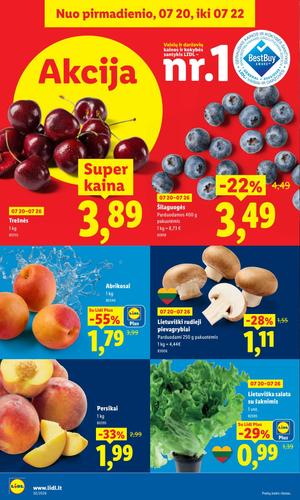 LIDL maisto akcijų leidinys nuo liepos 20 d.