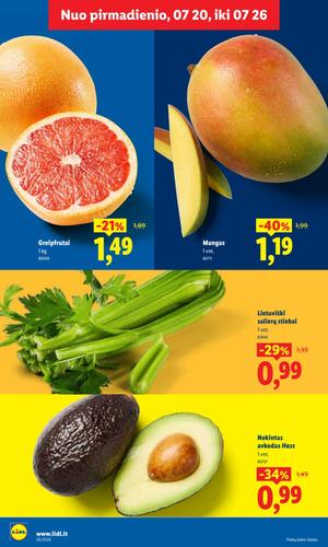 LIDL maisto akcijų leidinys nuo liepos 20 d.