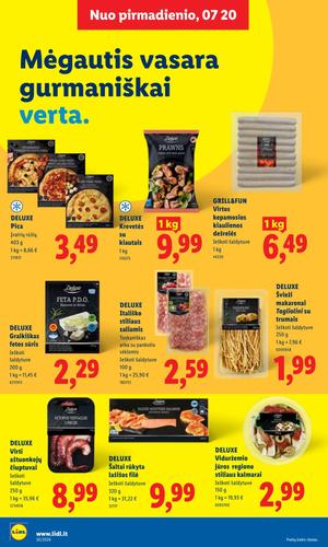 LIDL maisto akcijų leidinys nuo liepos 20 d.