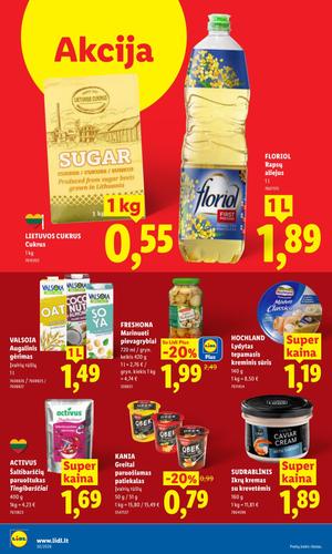 LIDL maisto akcijų leidinys nuo liepos 20 d.