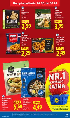 LIDL maisto akcijų leidinys nuo liepos 20 d.