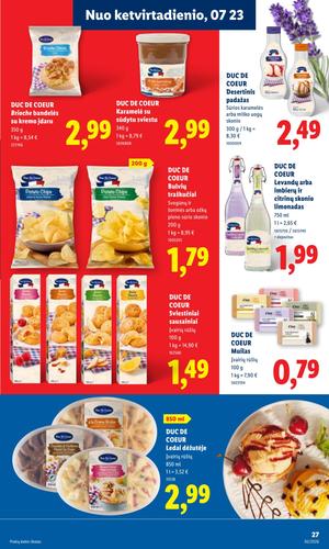 LIDL maisto akcijų leidinys nuo liepos 20 d.