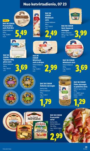 LIDL maisto akcijų leidinys nuo liepos 20 d.