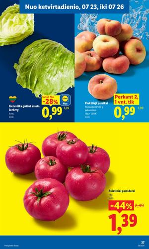 LIDL maisto akcijų leidinys nuo liepos 20 d.