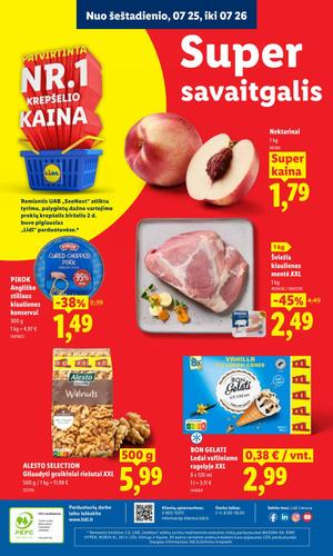 LIDL maisto akcijų leidinys nuo liepos 20 d.