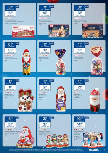 MAXIMA akcijų leidinys "Daugiau laiko Kalėdoms" nuo gruodžio 2 d.