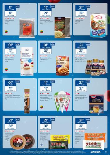 MAXIMA akcijų leidinys "Daugiau laiko Kalėdoms" nuo gruodžio 2 d.