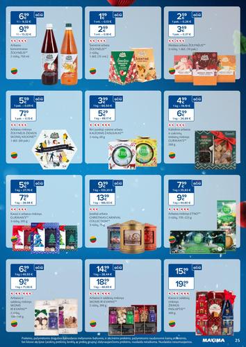 MAXIMA akcijų leidinys "Daugiau laiko Kalėdoms" nuo gruodžio 2 d.