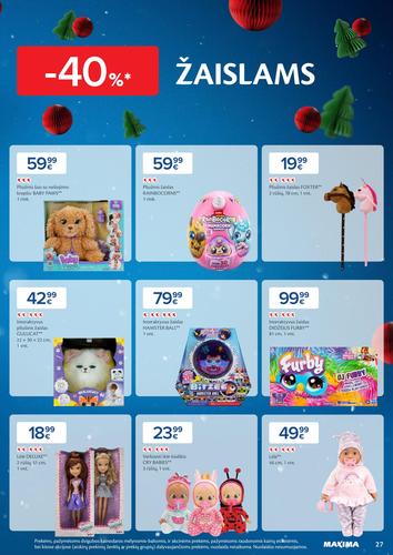 MAXIMA akcijų leidinys "Daugiau laiko Kalėdoms" nuo gruodžio 2 d.