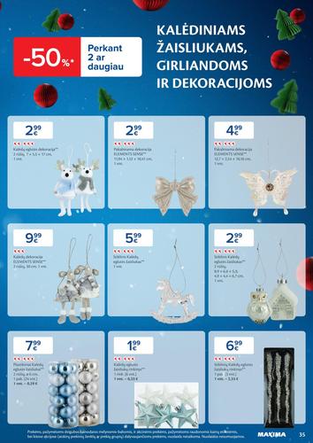 MAXIMA akcijų leidinys "Daugiau laiko Kalėdoms" nuo gruodžio 2 d.