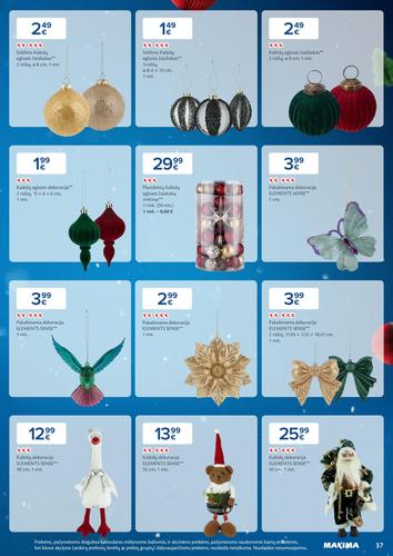 MAXIMA akcijų leidinys "Daugiau laiko Kalėdoms" nuo gruodžio 2 d.