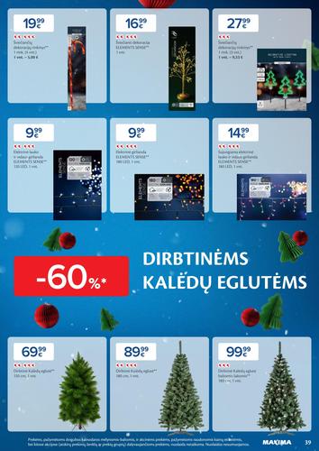 MAXIMA akcijų leidinys "Daugiau laiko Kalėdoms" nuo gruodžio 2 d.