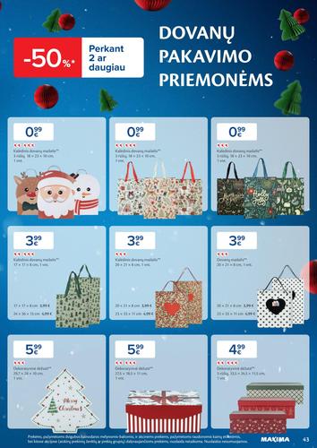 MAXIMA akcijų leidinys "Daugiau laiko Kalėdoms" nuo gruodžio 2 d.