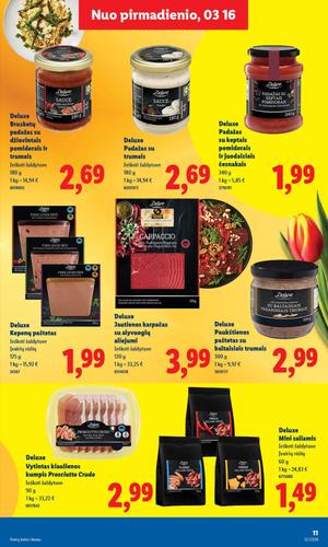 LIDL maisto akcijų leidinys nuo kovo 16 d.
