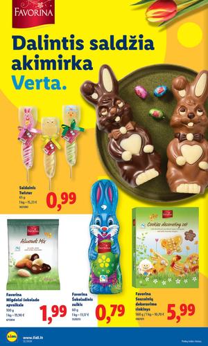 LIDL maisto akcijų leidinys nuo kovo 16 d.