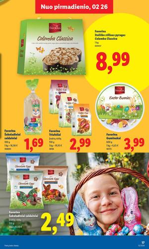 LIDL maisto akcijų leidinys nuo kovo 16 d.