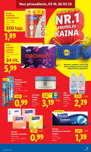 LIDL maisto akcijų leidinys nuo kovo 16 d.
