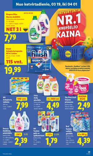 LIDL maisto akcijų leidinys nuo kovo 16 d.