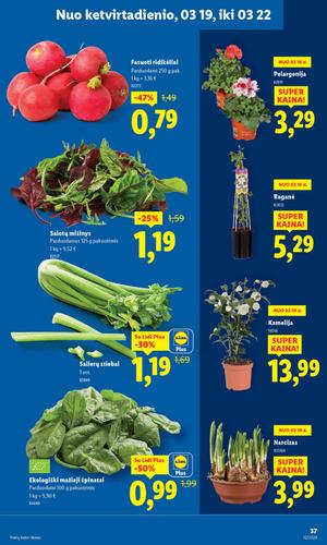 LIDL maisto akcijų leidinys nuo kovo 16 d.
