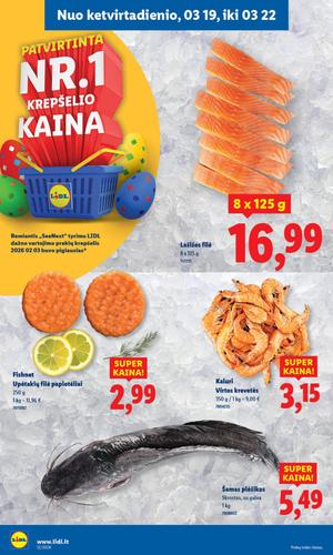 LIDL maisto akcijų leidinys nuo kovo 16 d.