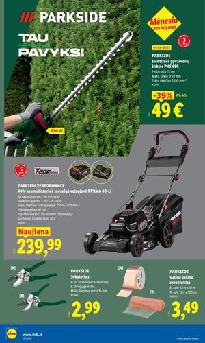 LIDL ne maisto prekių leidinys nuo gegužės 4 d.