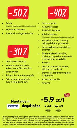 RIMI akcijų leidinys Nr. 33 nuo rugpjūčio 11 d.