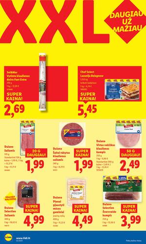 LIDL XXL savaitė akcijų leidinys nuo rugpjūčio 4 d.
